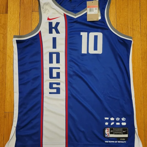 Nike Blue and Gray Basketball Jersey - Picture 2 of 4